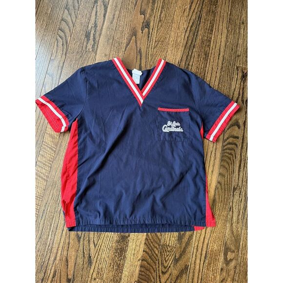 MLB St Louis Cardinals Rare Unisex Scrub Pull Over T-shirt Size Medium - Picture 1 of 8